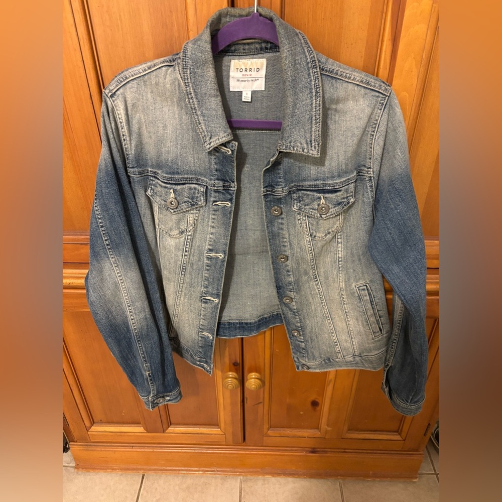 Torrid Faded Blue Jean Jacket